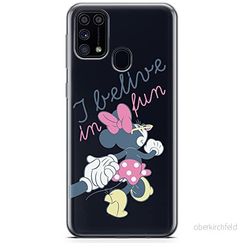 ERT GROUP mobiltelefonfodral för Samsung M31 originalt och officiellt licensierat Disney mönster Minnie 005 optimalt anpassad till formen på mobiltelefonen, gedeeltelijk transparant 5904805480720