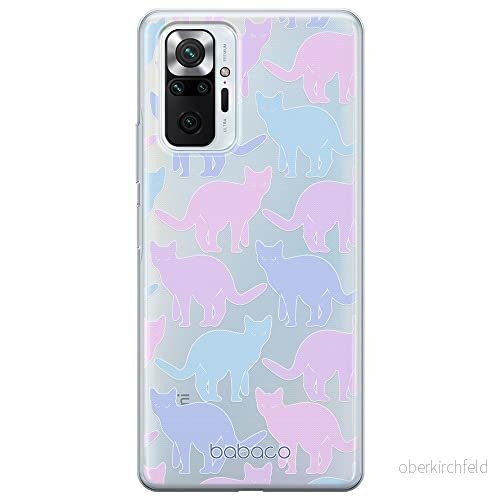 ERT GROUP mobiltelefonfodral för Xiaomi REDMI NOTE 10 PRO originalt och officiellt licensierat Babaco mönster Cats 011 optimalt anpassad till formen på mobiltelefonen, gedeeltelijk transparant 5905131071033
