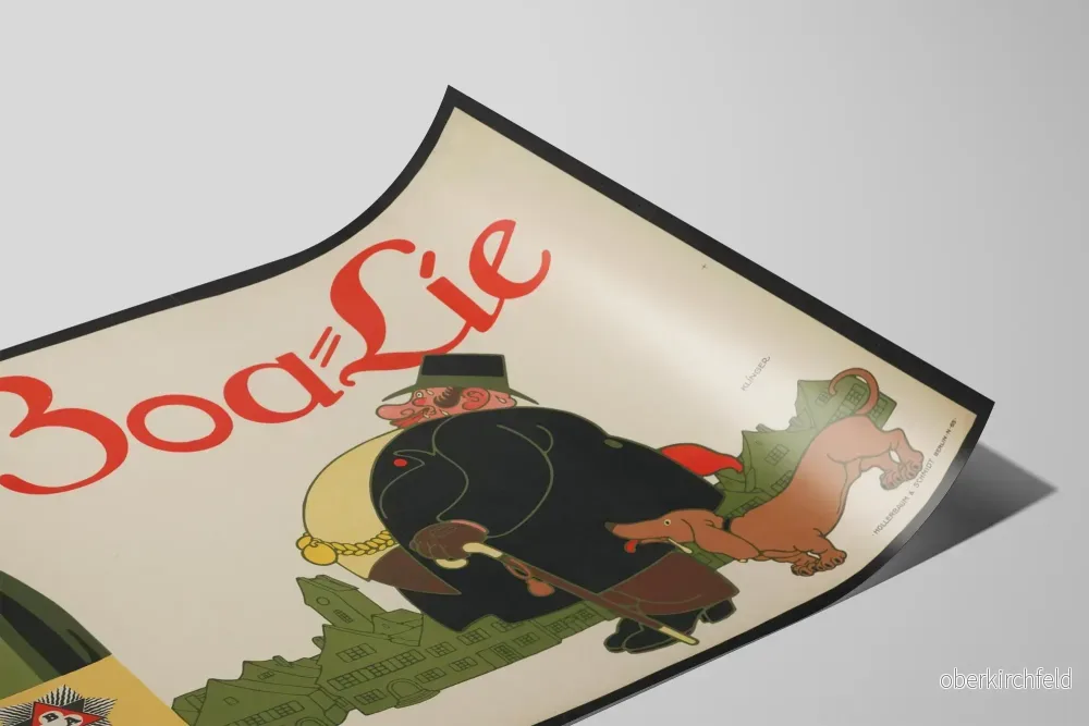 Vintageposter BoaLie - Väggdekoration med gammal dryck - Bild 2