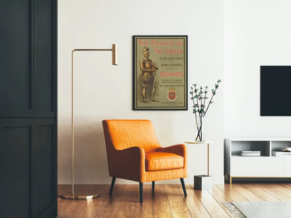 Vintageposter av De korsfästa riddarna, historisk väggdekoration - Bild 2