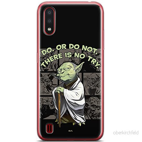 ERT GROUP mobiltelefonfodral för Samsung A01 originalt och officiellt licensierat Star Wars mönster Yoda 007 optimalt anpassad till formen på mobiltelefonen, fodral tillverkad av TPU plast 5904805429309