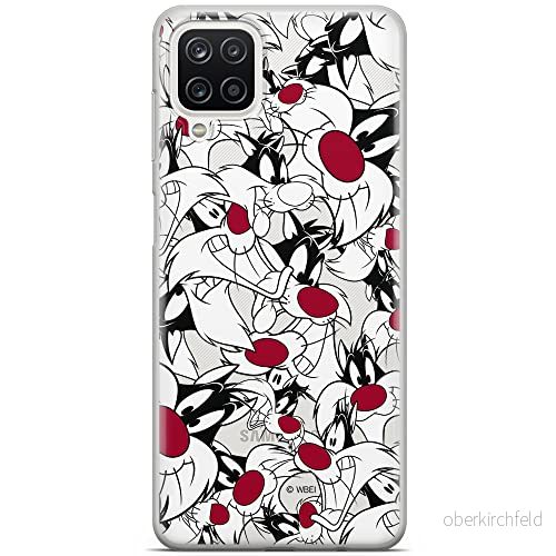 ERT GROUP mobiltelefonfodral för Samsung A12 / M12 originalt och officiellt licensierat Looney Tunes mönster Sylvester 004 optimalt anpassad till formen på mobiltelefonen, gedeeltelijk transparant 5903040097687