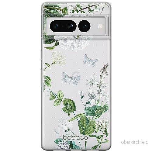 ERT GROUP mobiltelefonfodral för Google PIXEL 7 PRO originalt och officiellt licensierat Babaco mönster Flowers 030 optimalt anpassad till formen på mobiltelefonen, gedeeltelijk transparant 5905795172466