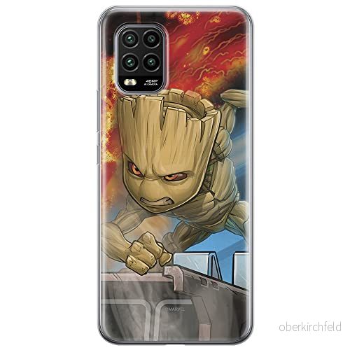 ERT GROUP mobiltelefonfodral för Xiaomi MI 10 LITE originalt och officiellt licensierat Marvel mönster Groot 003 optimalt anpassad till formen på mobiltelefonen, fodral tillverkad av TPU plast 5903537164038