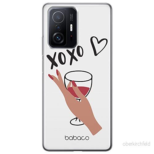 ERT GROUP mobiltelefonfodral för Xiaomi 11T 5G / PRO originalt och officiellt licensierat Babaco mönster XOXO 001 optimalt anpassad till formen på mobiltelefonen, gedeeltelijk transparant 5904805560064