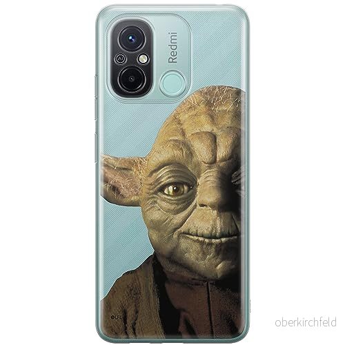 ERT GROUP mobiltelefonfodral för Xiaomi REDMI 12C/ 11A originalt och officiellt licensierat Star Wars mönster Yoda 004 optimalt anpassad till formen på mobiltelefonen, gedeeltelijk transparant 5905511854669
