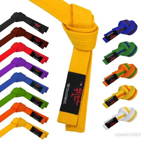 DEPICE Unisex vuxen kampsportbälte bälte, orange grön, 280 cm 4262412512885