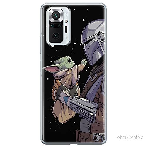 ERT GROUP mobiltelefonfodral för Xiaomi REDMI NOTE 10 PRO originalt och officiellt licensierat Star Wars mönster Baby Yoda 019 anpassad till formen på mobiltelefonen, fodral tillverkad av TPU plast 5904805067020