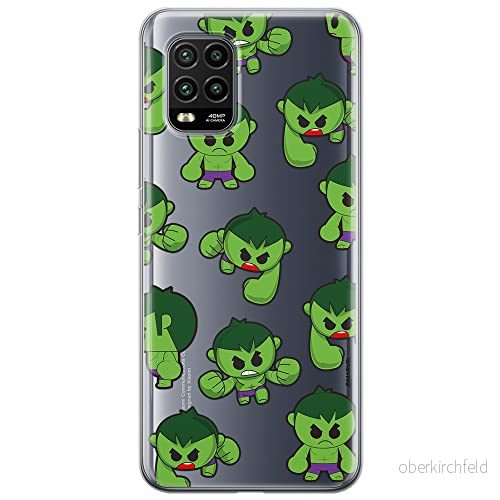 ERT GROUP mobiltelefonfodral för Xiaomi MI 10 LITE originalt och officiellt licensierat Marvel mönster Hulk 006 optimalt anpassad till formen på mobiltelefonen, gedeeltelijk transparant 5904805239526