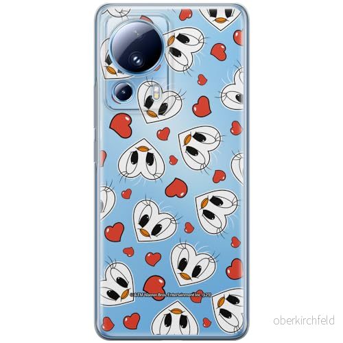 ERT GROUP mobiltelefonfodral för Xiaomi 13 LITE/CIVI 2 originalt och officiellt licensierat Looney Tunes mönster Tweety 018 anpassad till formen på mobiltelefonen, gedeeltelijk transparant 5905795122706
