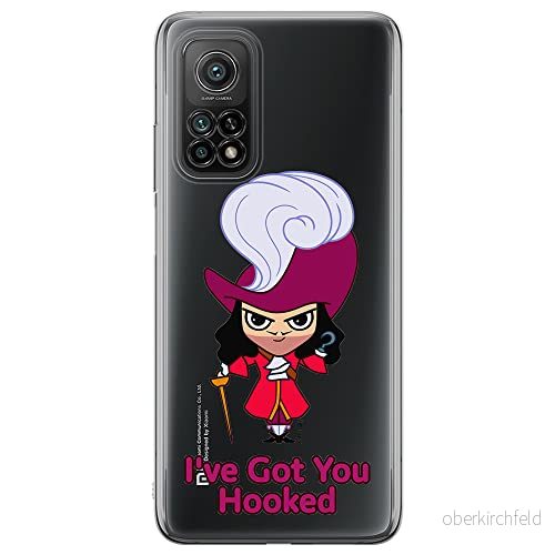 ERT GROUP mobiltelefonfodral för Xiaomi MI 10T 5G / PRO originalt och officiellt licensierat Disney mönster James Hook 001 anpassad till formen på mobiltelefonen, gedeeltelijk transparant 5905131455390