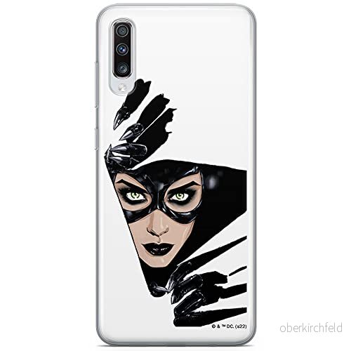 ERT GROUP mobiltelefonfodral för Samsung A70 originalt och officiellt licensierat DC mönster Catwoman 008 optimalt anpassad till formen på mobiltelefonen, fodral tillverkad av TPU plast 5905131554703