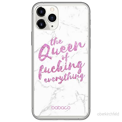 ERT GROUP mobiltelefonfodral för Apple Iphone 11 PRO originalt och officiellt licensierat Babaco mönster Queen 003 Vit optimalt anpassad till formen på mobiltelefonen, fodral tillverkad av TPU plast 5904805395406