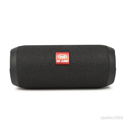 Trevi XR 84 PLUS bärbar förstärkt högtalare 5 W x 2, USB, Micro SD, AUX IN, Bluetooth, inbyggt batteri, handsfree svarare med inbyggd mikrofon, svart 8011000023601
