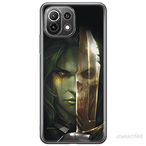 ERT GROUP mobiltelefonfodral för Xiaomi 11 LITE 4G/5G originalt och officiellt licensierat Marvel mönster Gamora 002, fodral tillverkad av TPU plast 5903932728200