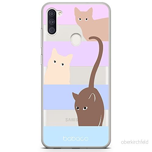 ERT GROUP mobiltelefonfodral för Samsung A11 / M11 originalt och officiellt licensierat Babaco mönster Cats 014 optimalt anpassad till formen på mobiltelefonen, gedeeltelijk transparant 5905131067432