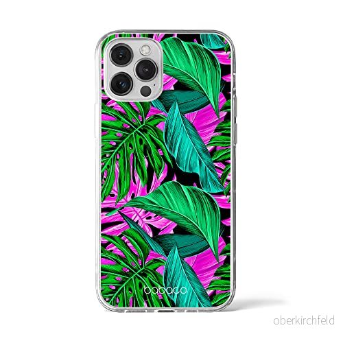 ERT GROUP mobiltelefonfodral för Apple Iphone 12 PRO MAX originalt och officiellt licensierat Babaco mönster Plants 004 Vit anpassad till formen på mobiltelefonen, fodral tillverkad av TPU plast 5903537990392
