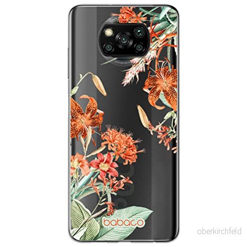 ERT GROUP mobiltelefonfodral för Xiaomi POCOPHONE X3 originalt och officiellt licensierat Babaco mönster Flowers 057 optimalt anpassad till formen på mobiltelefonen, gedeeltelijk transparant 5905131364609