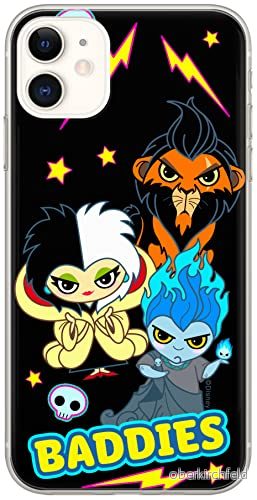 ERT GROUP mobiltelefonfodral för Iphone 11 originalt och officiellt licensierat Disney mönster Villains 004 optimalt anpassad till formen på mobiltelefonen, fodral tillverkad av TPU plast 5905131377852