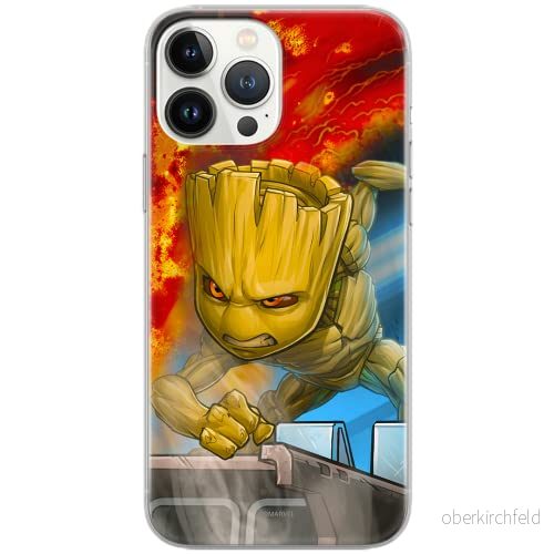 ERT GROUP mobiltelefonfodral för Huawei P30 originalt och officiellt licensierat Marvel mönster Groot 003 Vit optimalt anpassad till formen på mobiltelefonen, fodral tillverkad av TPU plast 5902980161274