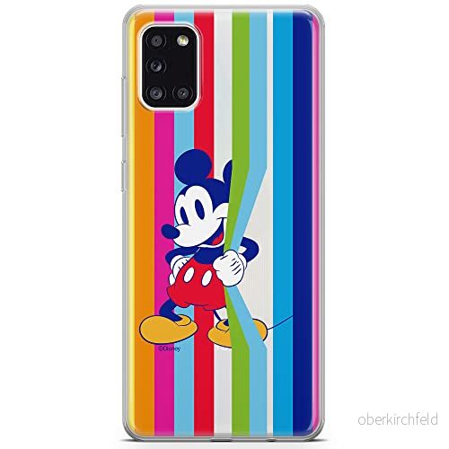ERT GROUP mobiltelefonfodral för Samsung A31 originalt och officiellt licensierat Disney mönster Mickey 026 optimalt anpassad till formen på mobiltelefonen, gedeeltelijk transparant 5903040213179