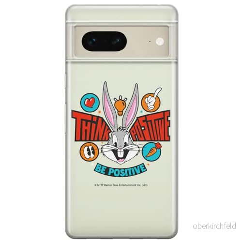 ERT GROUP mobiltelefonfodral för Google PIXEL 7 originalt och officiellt licensierat Looney Tunes mönster Bugs 020 optimalt anpassad till formen på mobiltelefonen, gedeeltelijk transparant 5905795155827