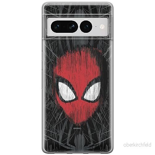 ERT GROUP mobiltelefonfodral för Google PIXEL 7 PRO originalt och officiellt licensierat Marvel mönster Spider Man 002 optimalt anpassad till formen på mobiltelefonen, fodral tillverkad av TPU plast 5905795164119