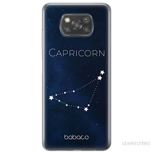 ERT GROUP mobiltelefonfodral för Xiaomi POCOPHONE X3 originalt och officiellt licensierat Babaco mönster Zodiac Constellation 010 anpassad till formen på mobiltelefonen, fodral tillverkad av TPU plast 5903537127620