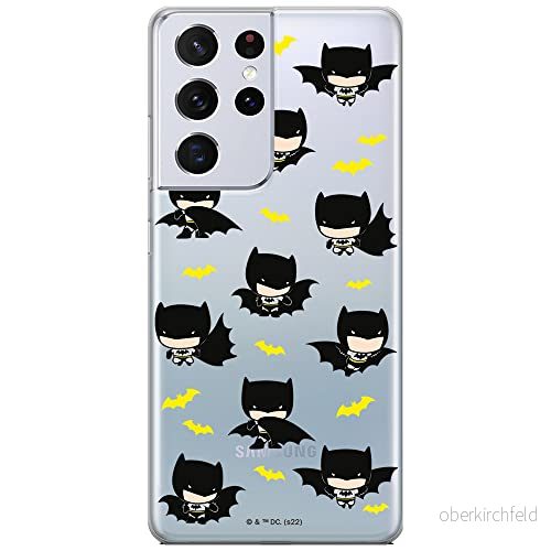 ERT GROUP mobiltelefonfodral för Samsung S21 ULTRA originalt och officiellt licensierat DC mönster Batman 077 optimalt anpassad till formen på mobiltelefonen, gedeeltelijk transparant 5905131505019