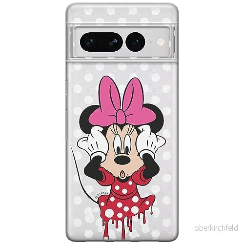 ERT GROUP mobiltelefonfodral för Google PIXEL 7 PRO originalt och officiellt licensierat Disney mönster Minnie 016 optimalt anpassad till formen på mobiltelefonen, gedeeltelijk transparant 5905795162849