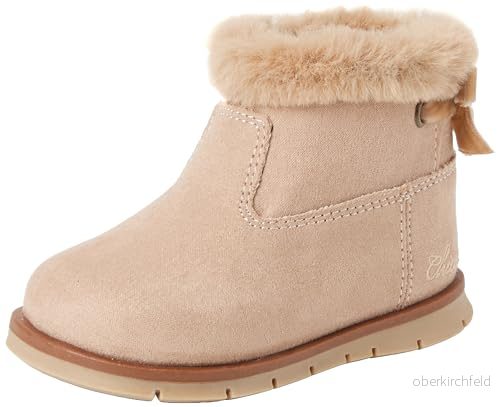 Chicco, Barnstövlar med dragkedja på sidan, varma, bekväma, lätta och andningsbara, korta stövlar idealiska för höst vinter, skor flickor flickor, designade i Italien, Ljusbrun 1, 22 EU 8051182425022