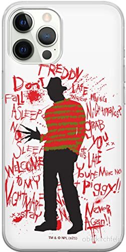 ERT GROUP mobiltelefonfodral för Iphone 12/12 PRO originalt och officiellt licensierat Horror mönster Nightmare of Elm Street 010, fodral tillverkad av TPU plast 5905511092429