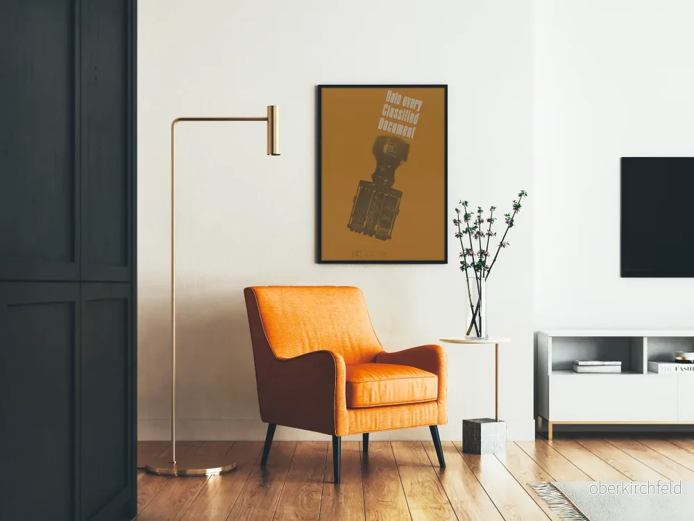 Vintage poster för väggdekoration med stämplar och datumstämplar - Bild 2