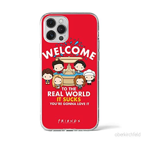 ERT GROUP mobiltelefonfodral för Apple Iphone 12 PRO MAX originalt och officiellt licensierat Friends mönster 005 Vit optimalt anpassad till formen på mobiltelefonen, fodral tillverkad av TPU plast 5903932264845