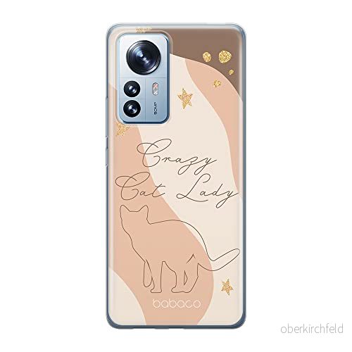 ERT GROUP mobiltelefonfodral för Xiaomi 12 PRO originalt och officiellt licensierat Babaco mönster Cats 009 optimalt anpassad till formen på mobiltelefonen, fodral tillverkad av TPU plast 5905511530570