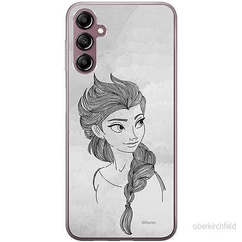 ERT GROUP mobiltelefonfodral för Samsung A14 4G/5G originalt och officiellt licensierat Disney mönster Elsa 009 optimalt anpassad till formen på mobiltelefonen, fodral tillverkad av TPU plast 5905511833558