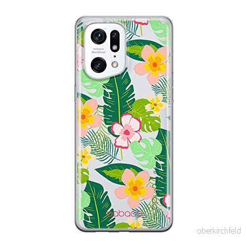 ERT GROUP mobiltelefonfodral för Oppo FIND X5 PRO originalt och officiellt licensierat Babaco mönster Flowers 019 optimalt anpassad till formen på mobiltelefonen, gedeeltelijk transparant 5905511409791
