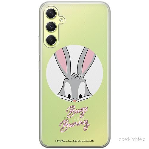 ERT GROUP mobiltelefonfodral för Samsung A34 5G originalt och officiellt licensierat Looney Tunes mönster Bugs 023 optimalt anpassad till formen på mobiltelefonen, gedeeltelijk transparant 5905795088729