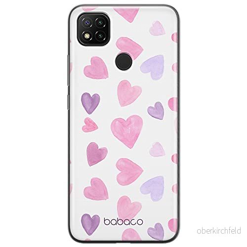 ERT GROUP mobiltelefonfodral för Xiaomi REDMI 9C originalt och officiellt licensierat Babaco mönster Hearts 005 optimalt anpassad till formen på mobiltelefonen, gedeeltelijk transparant 5904805042676