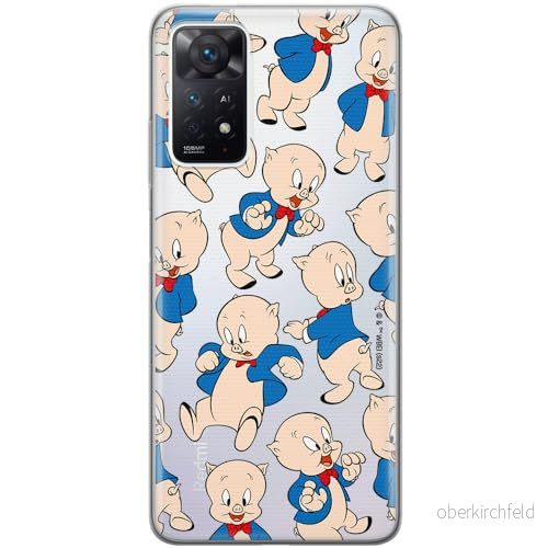 ERT GROUP mobiltelefonfodral för Xiaomi REDMI NOTE 11 PRO 5G/ 4G/ Plus 5G originalt och officiellt licensierat Looney Tunes mönster Porky Pig 001, gedeeltelijk transparant 5905511619787