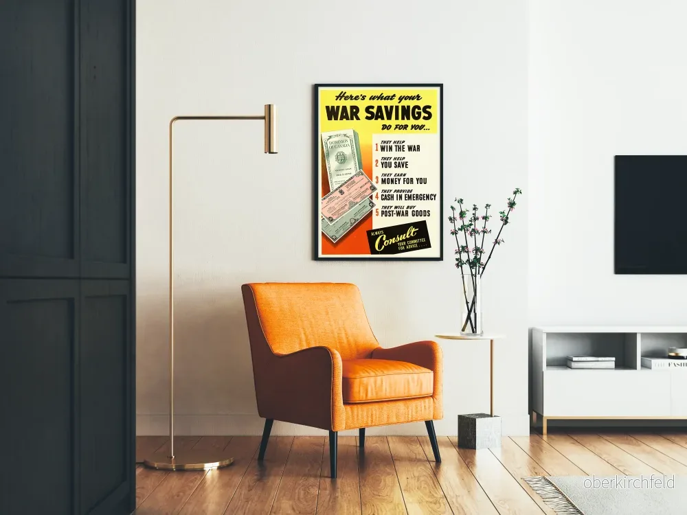 Vintageaffisch för Kanadensiska armén - Krigsbesparingar - Bild 2