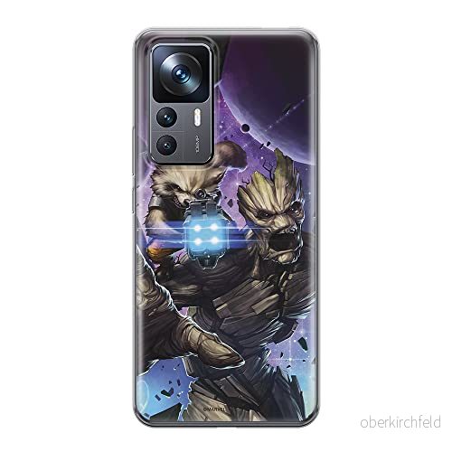 ERT GROUP mobiltelefonfodral för Xiaomi 12T/12T pro/K50 Ultra originalt och officiellt licensierat Marvel mönster Guardians of the Galaxy 006, fodral tillverkad av TPU plast 5905511569778