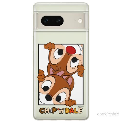 ERT GROUP mobiltelefonfodral för Google PIXEL 7 originalt och officiellt licensierat Disney mönster Chip & Dale 005 optimalt anpassad till formen på mobiltelefonen, gedeeltelijk transparant 5905795154929