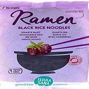 Ramen nudel gjord av svart ris, glutenfri bio 280 g TERRASANA 8713576002140 Ramen nudel gjord av svart ris, glutenfri bio 280 g TERRASANA 8713576002140