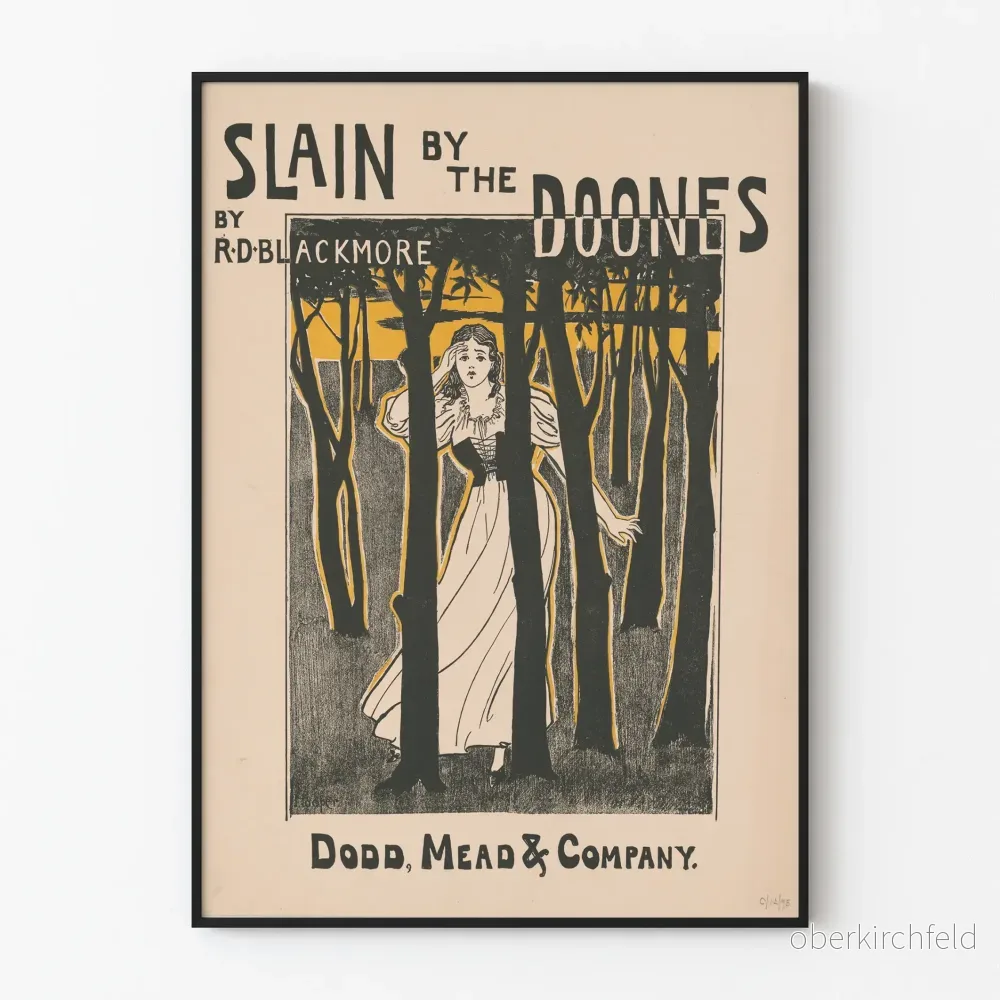 Vintageposter Slain by the Doones - Retro Väggdekoration