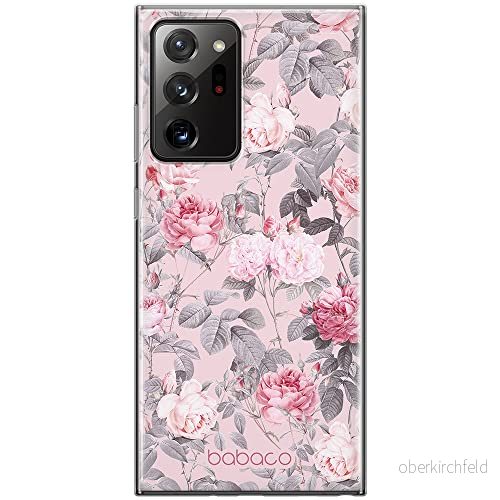 ERT GROUP mobiltelefonfodral för Samsung GALAXY NOTE 20 ULTRA originalt och officiellt licensierat Babaco mönster Flowers 054 anpassad till formen på mobiltelefonen, fodral tillverkad av TPU plast 5905131351975