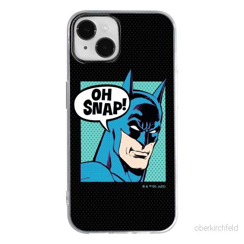 ERT GROUP mobiltelefonfodral för Apple Iphone 14 PLUS originalt och officiellt licensierat DC mönster Batman 038 optimalt anpassad till formen på mobiltelefonen, fodral tillverkad av TPU plast 5905131904249