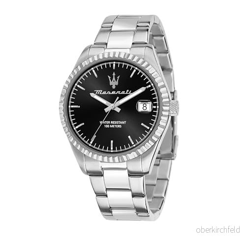 Maserati Competizione DIAL BR SS Klocka, Storlek: One Size, Silber schwarz 8033288937555