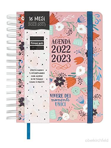 Finocam Agenda 2022 2023 Vitae 16 Månader Vecka Horisontell Layout September December (16 månader) Rosa Italiensk 8422952340171
