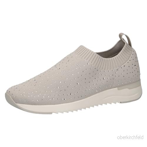 CAPRICE Damer 9 24799 42 platt tofflor, Pebble stickad, 36 EU, Knit, EU 4064215709734